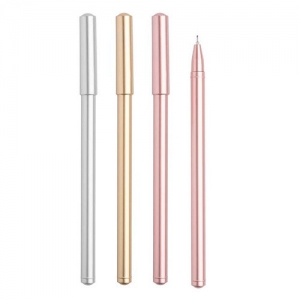 ESFEROGR�FICA DE GEL, ACABAMENTO MET�LICO, COM TAMPA