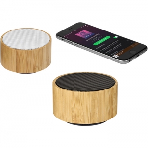 Coluna Bluetooth de bambu 'Cosmos'