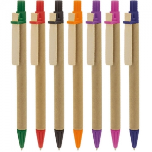 CANETA CARTAO RECICLADO 'PINO'