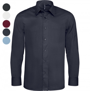 Camisa de homem de manga comprida com Stretch