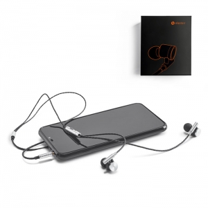 VIBRATION. Auriculares com microfone em metal e ABS