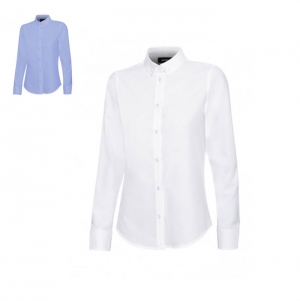 CAMISA OXFORD STRETCH MANGA COMPRIDA MULHER