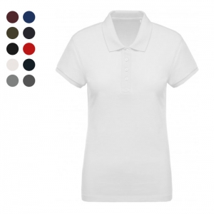 Polo piqu BIO de senhora de manga curta