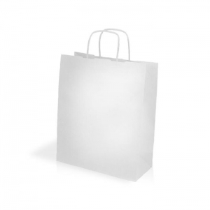 SACO PAPEL KRAFT 90G/M2 22X27X10CM - BRANCO