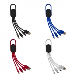Conjunto de cabos de carregamento 4 em 1 Idris