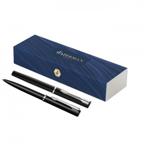 Allure Set esferogr�fica e rollerball (tinta azul)