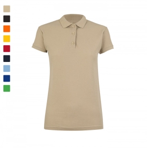 POLO SENHORA NOBBY MANGA CURTA 210 g/m2 CORES
