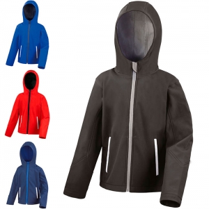 Bluso Softshell de criana com capuz