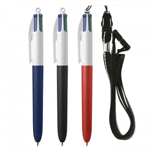 BIC 4 COLOURS SOFT IMPRESSO 1 COR + LANYARD