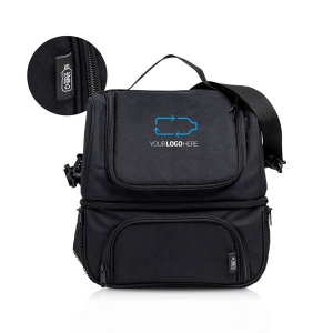 BOLSA T�RMICA EM RPET COM DOIS COMPARTIMENTOS