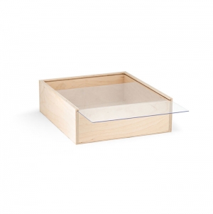 BOXIE CLEAR L. Caixa de madeira L