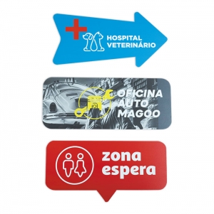 SINALTICA 20X10CM EM PVC 3MM PERSONALIZVEL