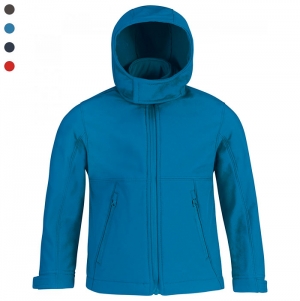 Casaco de criana Softshell<br/>com capuz