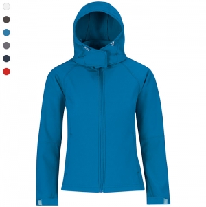 Casaco softshell de senhora com capuz