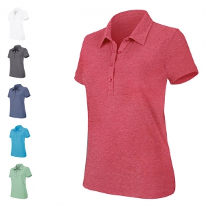 POLO DE SENHORA  MANGA CURTA M�LANGE