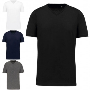 T-SHIRT SUPIMA� DE HOMEM COM DECOTE V DE MANGA CURTA