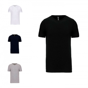 T-SHIRT DECOTE REDONDO DE MANGA CURTA