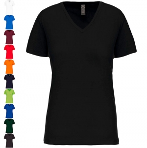 T-shirt BIO150IC de senhora decote V