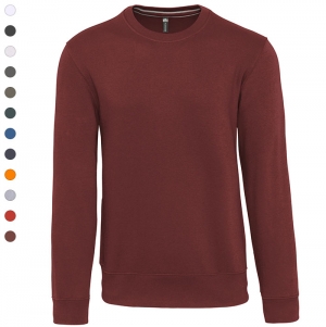 Sweatshirt com decote redondo