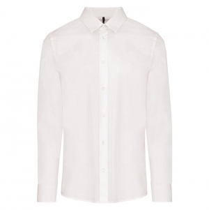 Camisa de homem em popeline de manga comprida