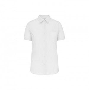 Camisa de senhora manga curta em popeline tratamento fcil