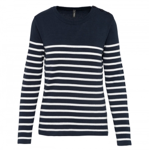 Camisola estilo marinheiro de senhora