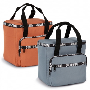 Saco isotrmico reciclado com bolso frontal