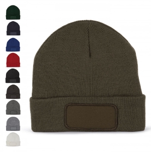 Gorro com patch e forro Thinsulate