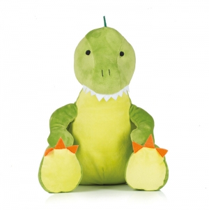 Dinossauro de peluche com fecho
