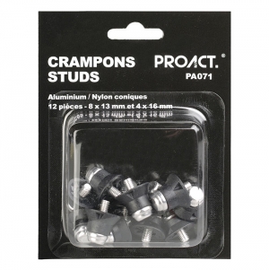 Caixa de 12 grampos em alum�nio/nylon c�nicos