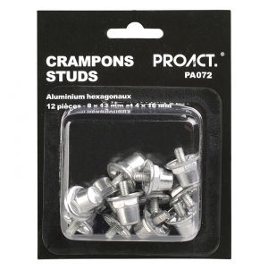 Caixa de 12 grampos em alum�nio hexagonais