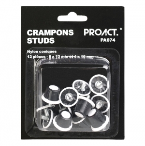 Caixa de 12 grampos em nylon c�nicos