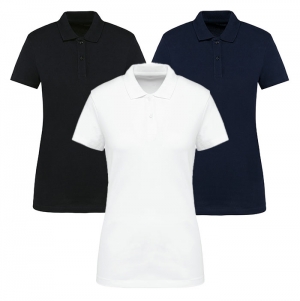 Polo Supima� de manga curta de senhora