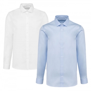 Camisa popeline manga comprida de homem
