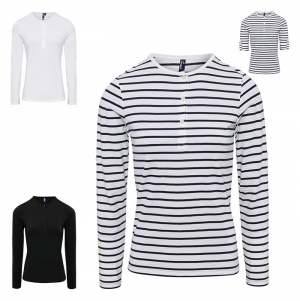 T-shirt de senhora com mangas dobrveis 'Long John'