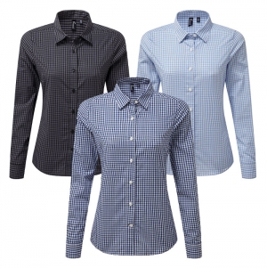 Camisa vichy com quadrados grandes