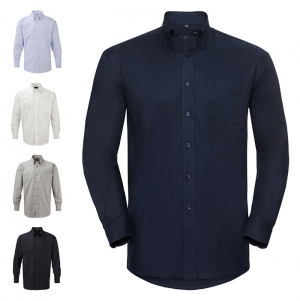 Camisa Oxford de homem de manga comprida