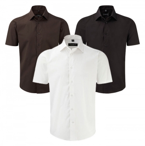 Camisa justa de manga curta
