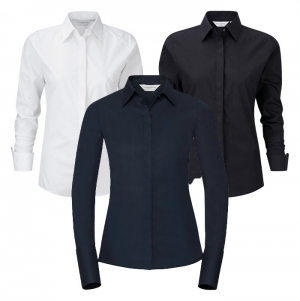 Camisa de senhora de manga comprida Ultimate Stretch