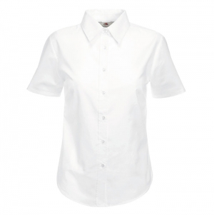 CAMISA OXFORD DE SENHORA DE MANGA CURTA (65-000-0)