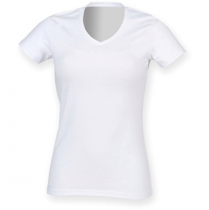 T-SHIRT DE SENHORA DECOTE V FEEL GOOD