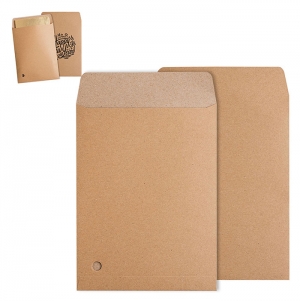 BOLSA ENVELOPE EM PAPEL KRAFT, 210X280MM