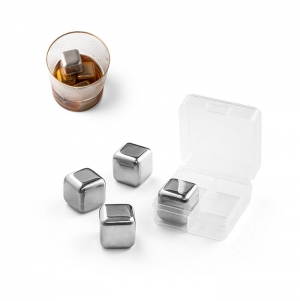 GLACIER. Conjunto de cubos reutilizveis em ao inoxidvel
