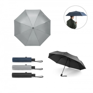CIMONE. Guarda-chuva em polister reciclado (100% rPET) 190T pongee dobrvel com abertura automtica