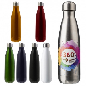 GARRAFA EM AO INOXIDVEL COM IMPRESSO 360 INCLUDA