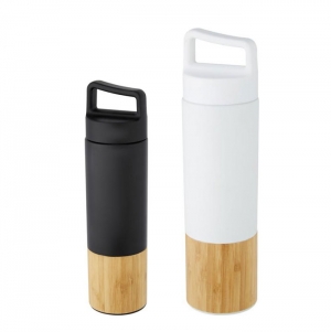 Garrafa de 540 ml de cobre isolada a v�cuo em a�o inoxid�vel com parede exterior de bambu 'Torne'