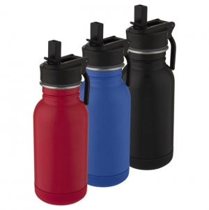 Garrafa desportiva de 400 ml de a�o inoxid�vel com palhinha e al�a 'Lina'