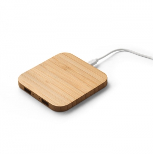 DALTON. Carregador wireless super rpido 15W em bambu