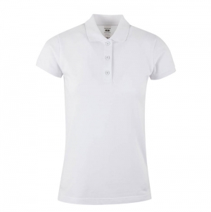 POLO MACKAY MULHER MANGA CURTA 210 g/m2 BRANCO