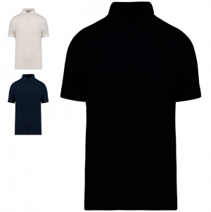 Polo de malha com relevo de homem